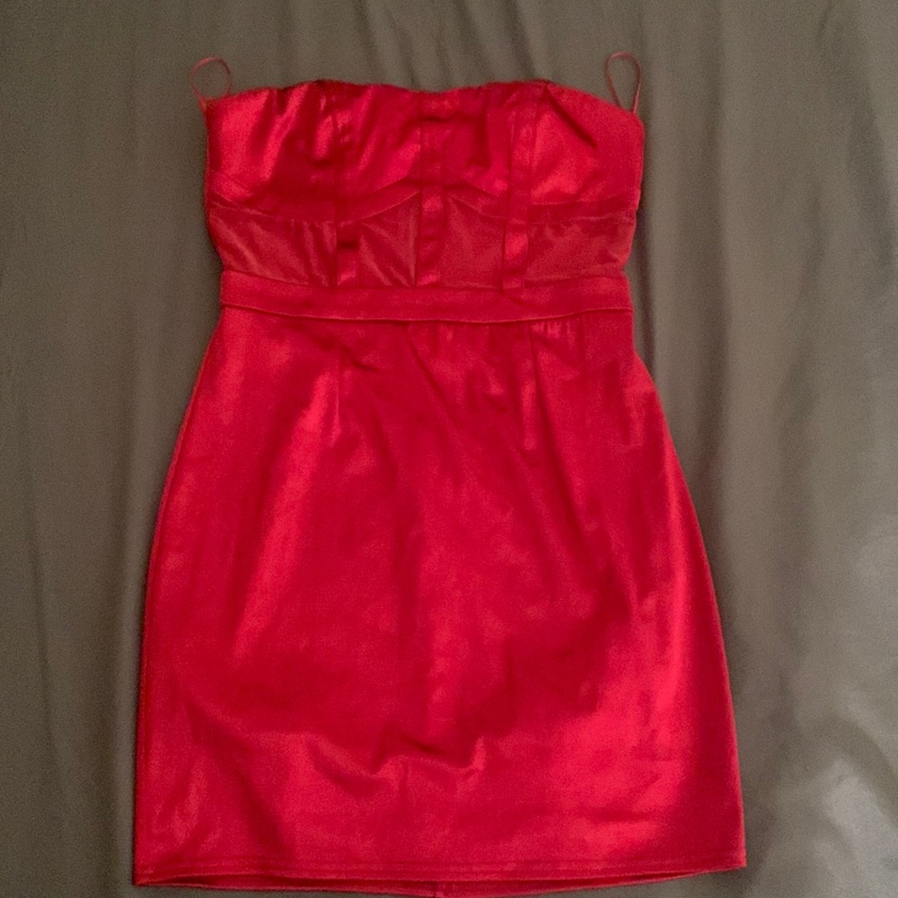 Satin Red wine dress